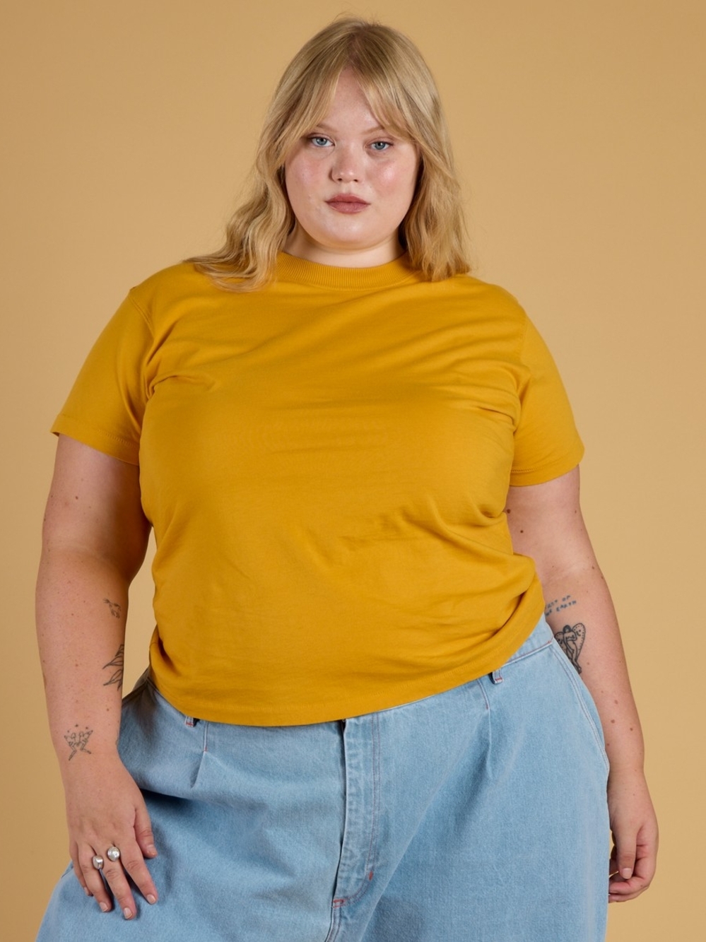 Big Bud Press Organic Tee in Sunshine Yellow